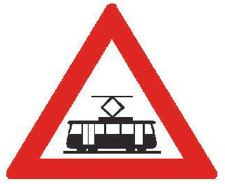 Dopravní značka A 25 – Tramvaj