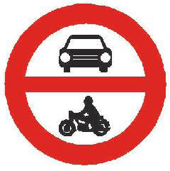 Dopravní značka B 11 – Zákaz vjezdu všech motorových vozidel