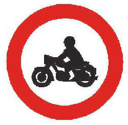 Dopravní značka B 7 – Zákaz vjezdu motocyklů