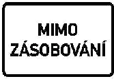 Dopravní značka E 13 – Text nebo symbol