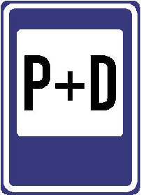Dopravní značka IP 13f – Parkoviště P+D