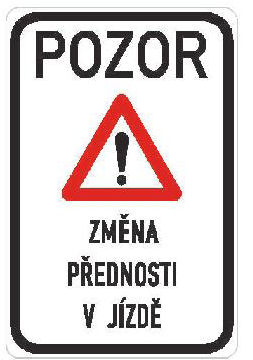 Dopravní značka IP 22 – Změna organizace dopravy