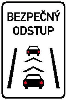 Dopravní značka IP 32 – Bezpečný odstup