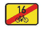 Dopravní značka IS 21d – Konec cyklistické trasy