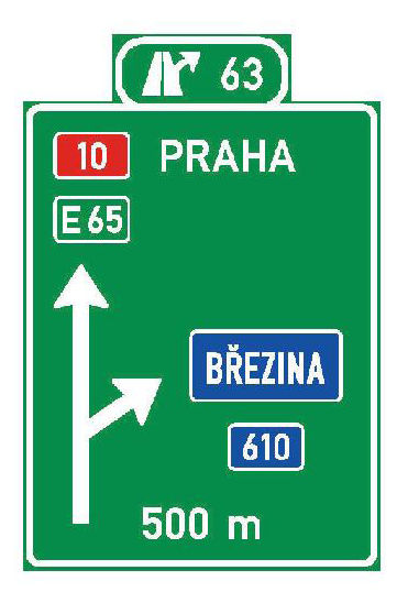 Dopravní značka IS 6b – Návěst před křižovatkou
