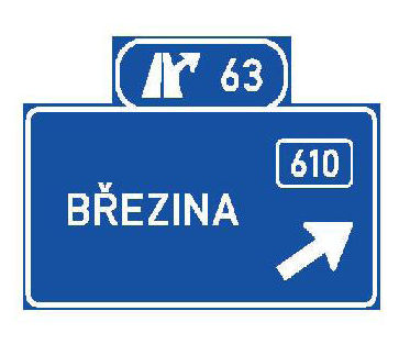 Dopravní značka IS 6g – Směrová návěst před odbočením
