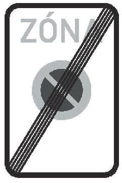 Dopravní značka IZ 8b – Konec zóny s dopravním omezením
