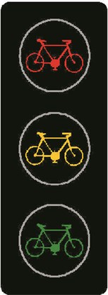 Dopravní značka S 10a – Signál pro cyklisty se znamením „Stůj!"